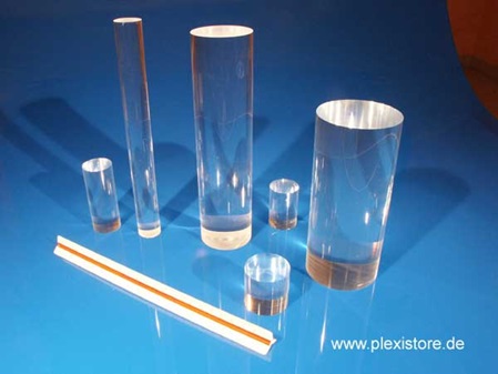 Acrylglas GS - Rundstäbe: Ø 15 bis 100 mm