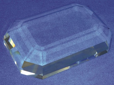Facettenschild Acrylglas Diamantfräse
